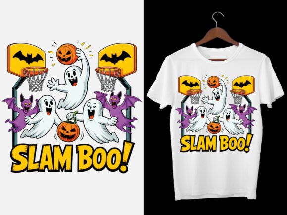 Bring Halloween to Life with the Spooky Ghost T-Shirt Design