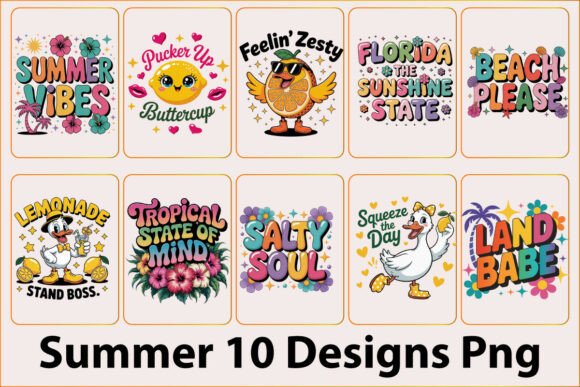 Capture the Vibe: Your Ultimate Summer PNG Design Bundle