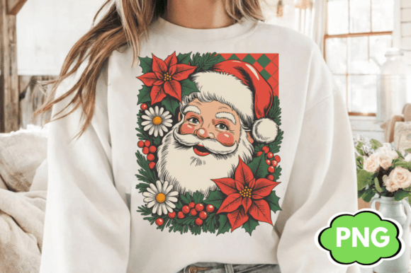 Checkered Santa Claus Design PNG: A Festive Asset for Creative Projects