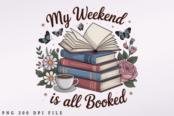 Cozy Weekend Vibes: How Book Lover PNG Designs Elevate Your Projects