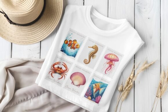 Dive into Creativity: Unleashing Ocean Magic with Sea Creatures Sublimation Design