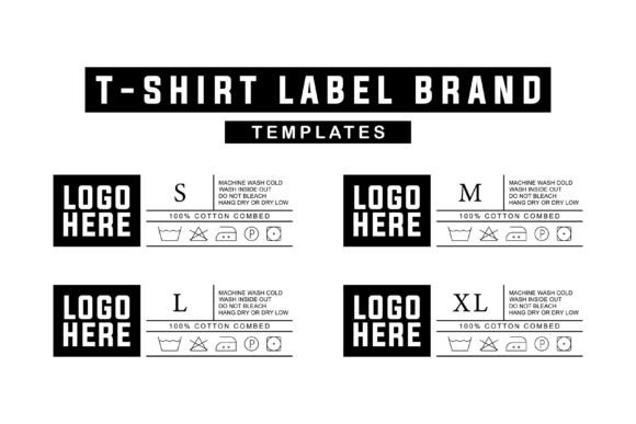 Editable T-Shirt Label Design Template: A Branding Essential