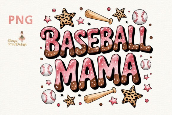Game Day Graphics: The Baseball Mama Watercolor Design