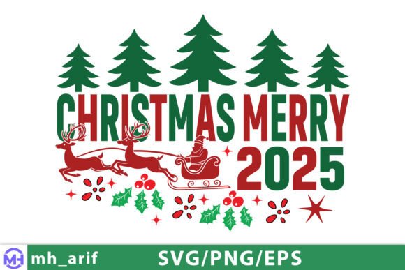 Merry Christmas 2025 SVG PNG Design: Festive Creativity Unleashed