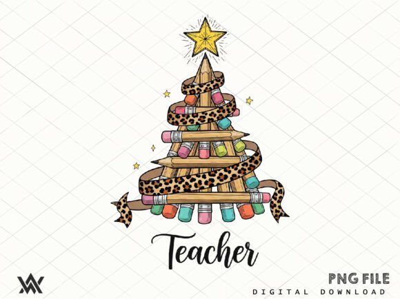 Pencils Christmas Tree Png Design: Your Holiday Creative Toolkit