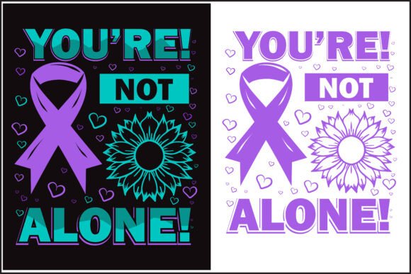 Teal & Purple Hearts: A Design for Suicide Prevention Awareness