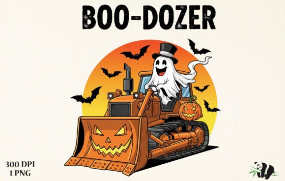 Unleash Creative Power with the Boo Dozer PNG T-Shirt Design